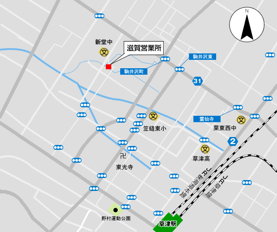 滋賀営業所地図
